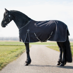 Regendeken QHP turnout Big Neck 150gr 6376