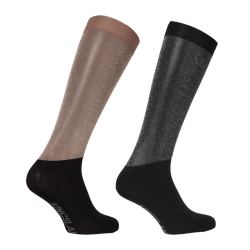 Paardrijsokken Kingsland Lea Glitter Show 2-Pack 31337