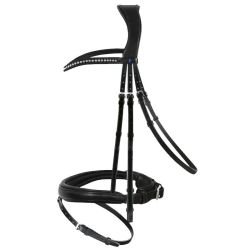 Trenshoofdstel Passier Blu Spirit met anatomische neusriem en webband teugel