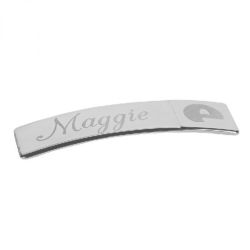 Naamplaatje KEP Italia Zilver