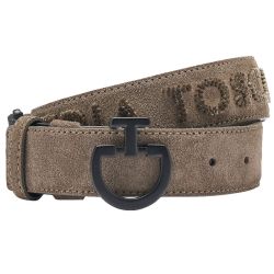 Riem CT Dames Suede met Tufted Logo