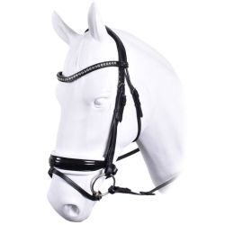 Trenshoofdstel Anatomica met lak en swarovski