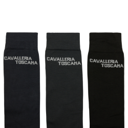 Paardrijsokken Cavalleria Toscana Jacquard Logo 3-pack CZN060-AB060