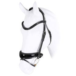 Trenshoofdstel Anatomica Welfare Clementine met Gummi teugel