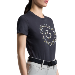 Shirt Cavalleria Toscana with Floral Embroidery TSD092