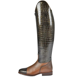 Paardrijlaarzen De Niro Dressaggio Custom Lucidi Venati Brown 073