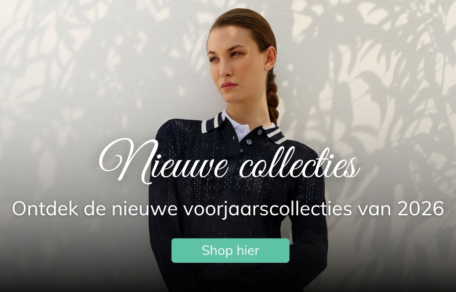 Shop de nieuwe voorjaarscollecties online of in de winkel bij Drunens Ruiterhuis De nieuwste collecties rijkleding - Drunens Ruiterhuis